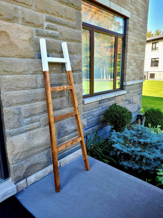 Transform Your Personal space with a Rustic Blanket Ladder - MJ