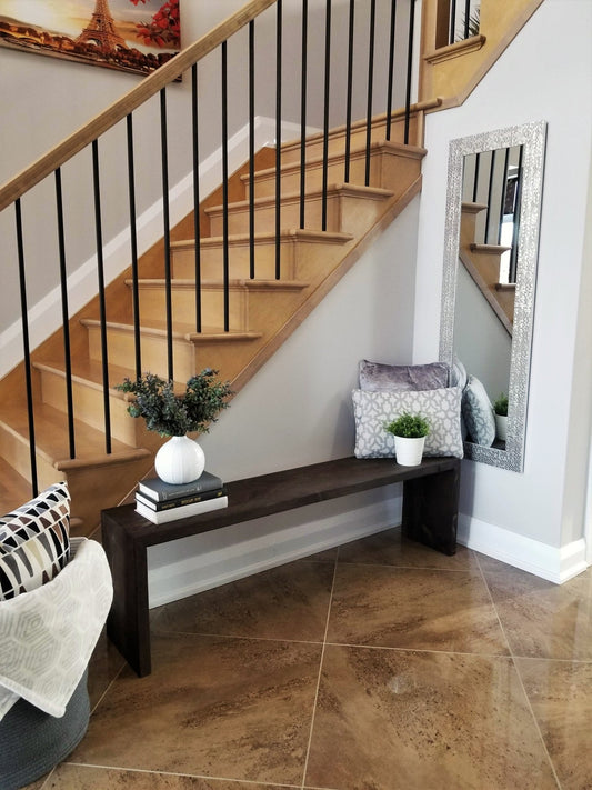 Long - Solid Wood Entryway / Seating Bench - MJ