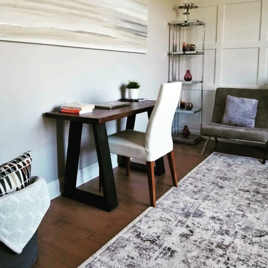 Modern Farmhouse Set - Multipurpose Solid Wood Table / Desk & Bench - MJ