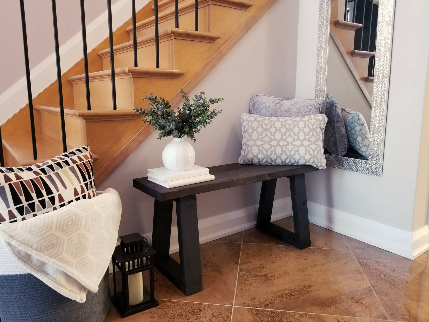 Rustic Farmhouse - Solid Wood Multipurpose Bench - MJ