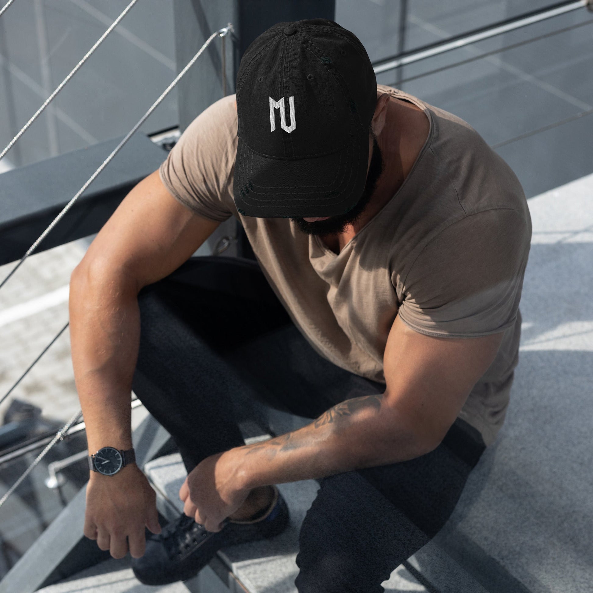 Mj Distressed Dad Hat - MJ
