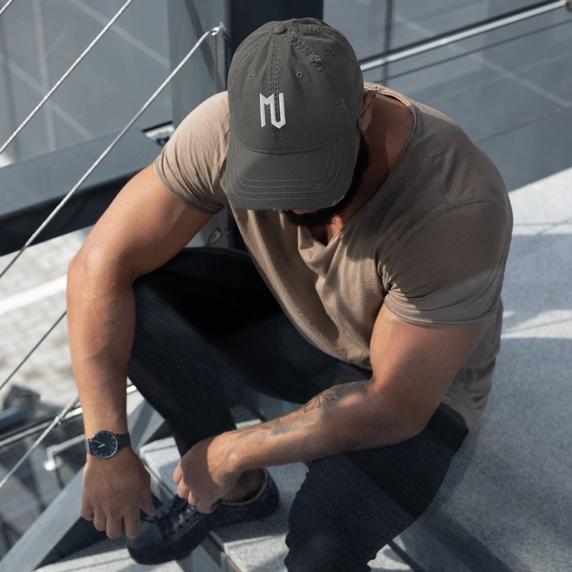 Mj Distressed Dad Hat - MJ