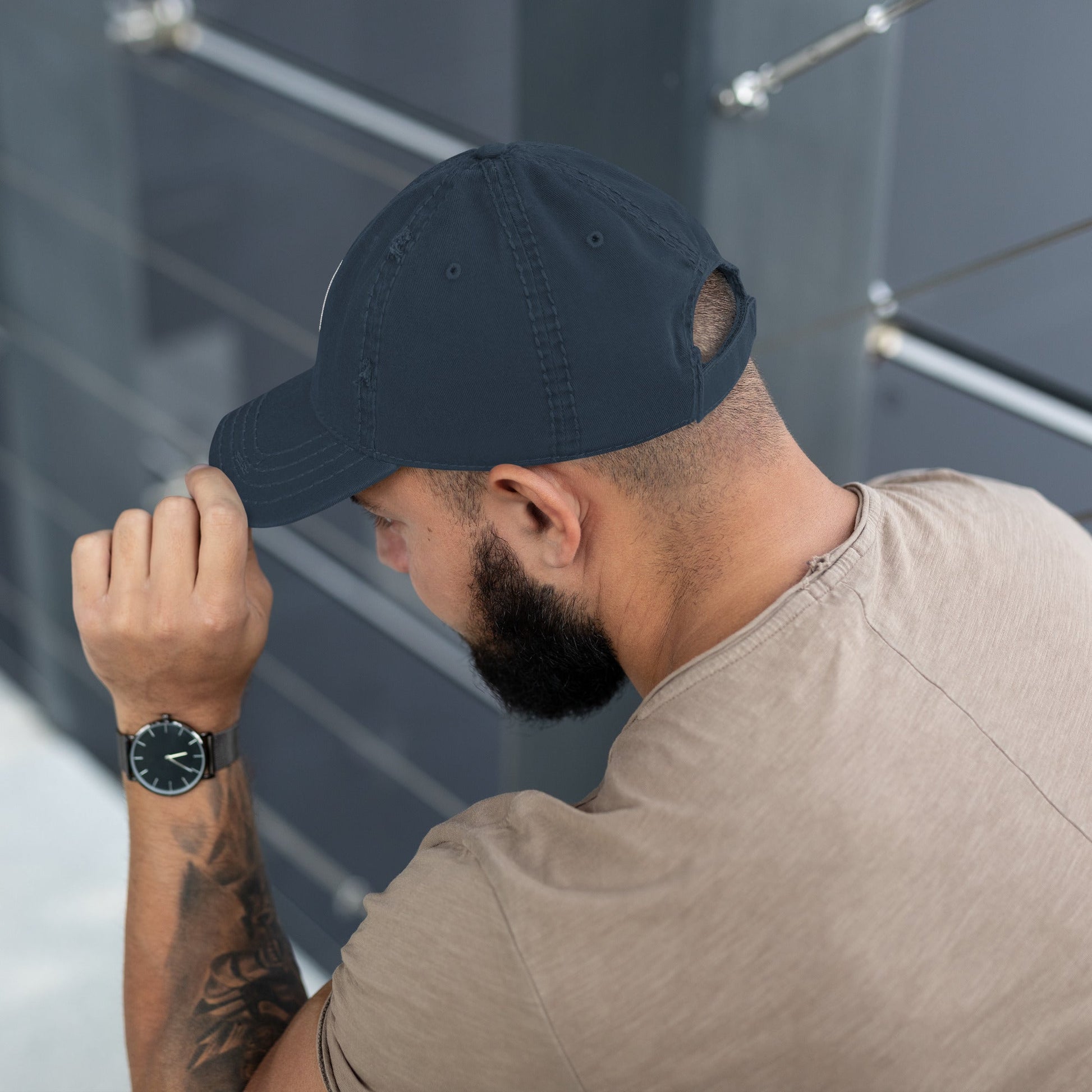 Mj Distressed Dad Hat - MJ
