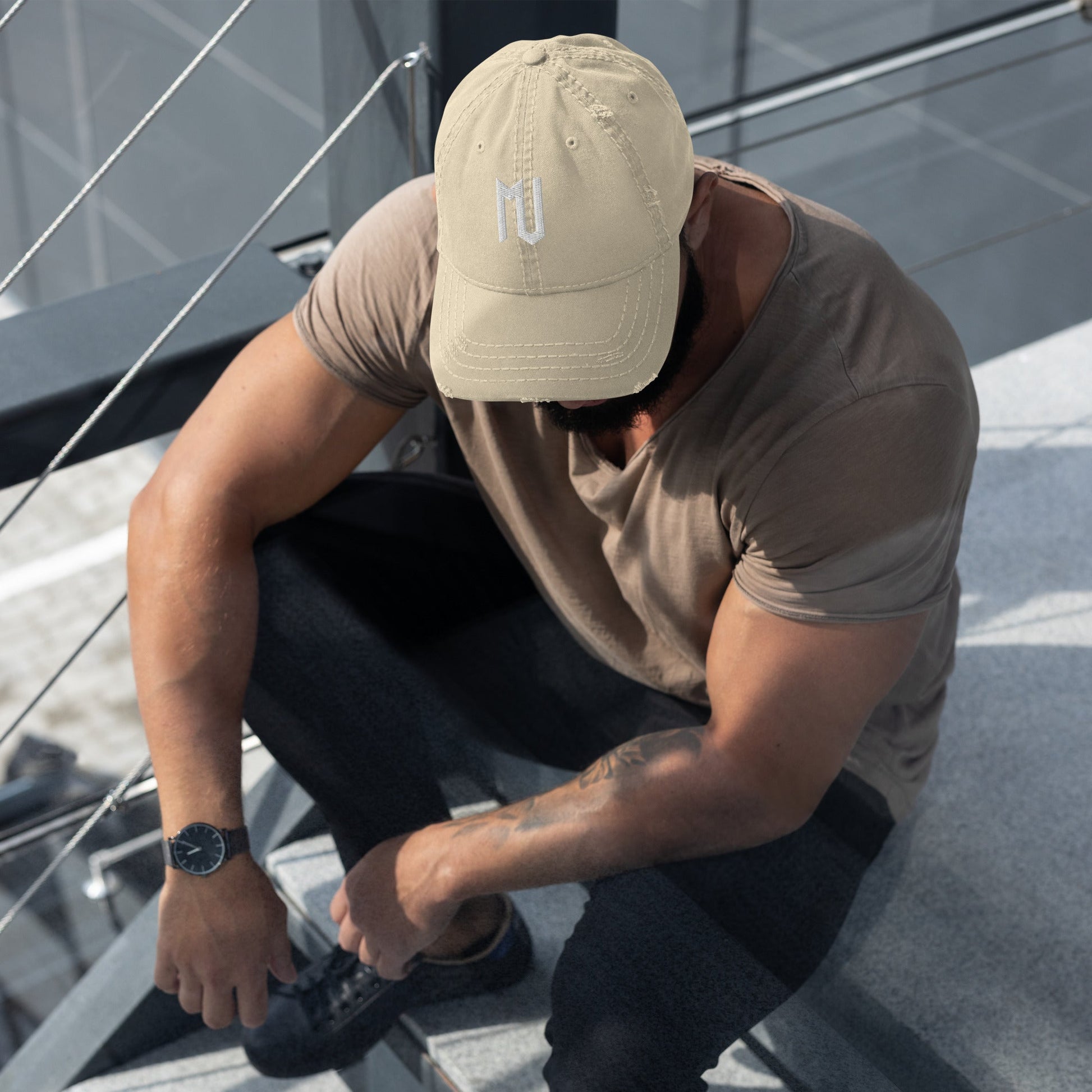 Mj Distressed Dad Hat - MJ